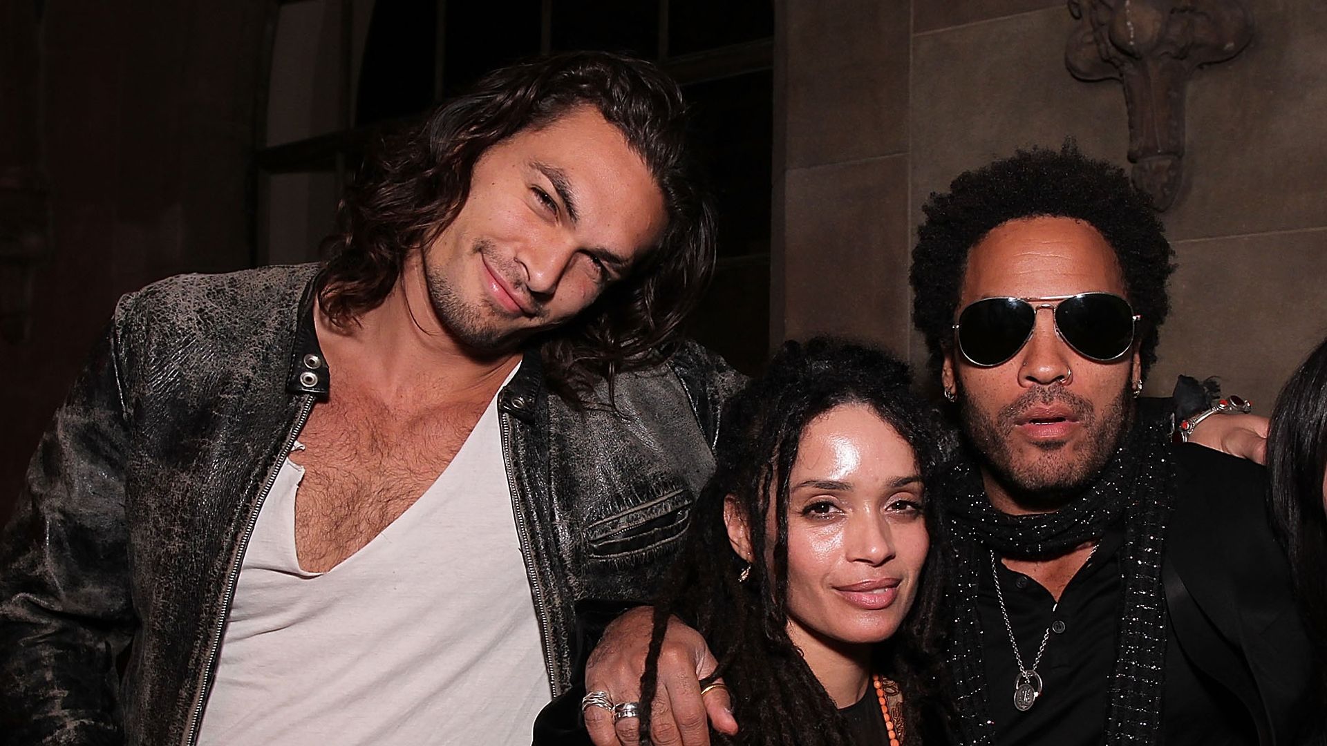 Jason Momoa, Lisa Bonet, Lenny Kravitz and Zoe Kravitz  at Entertainment Weekly's Party to  Celebrate the Best Director Oscar Nominees held at Chateau Marmont on February 25, 2010 in Los Angeles, California.