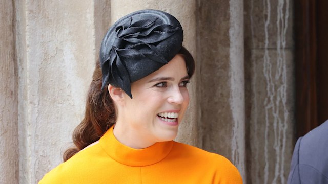 Princess Eugenie in a yellow dress
