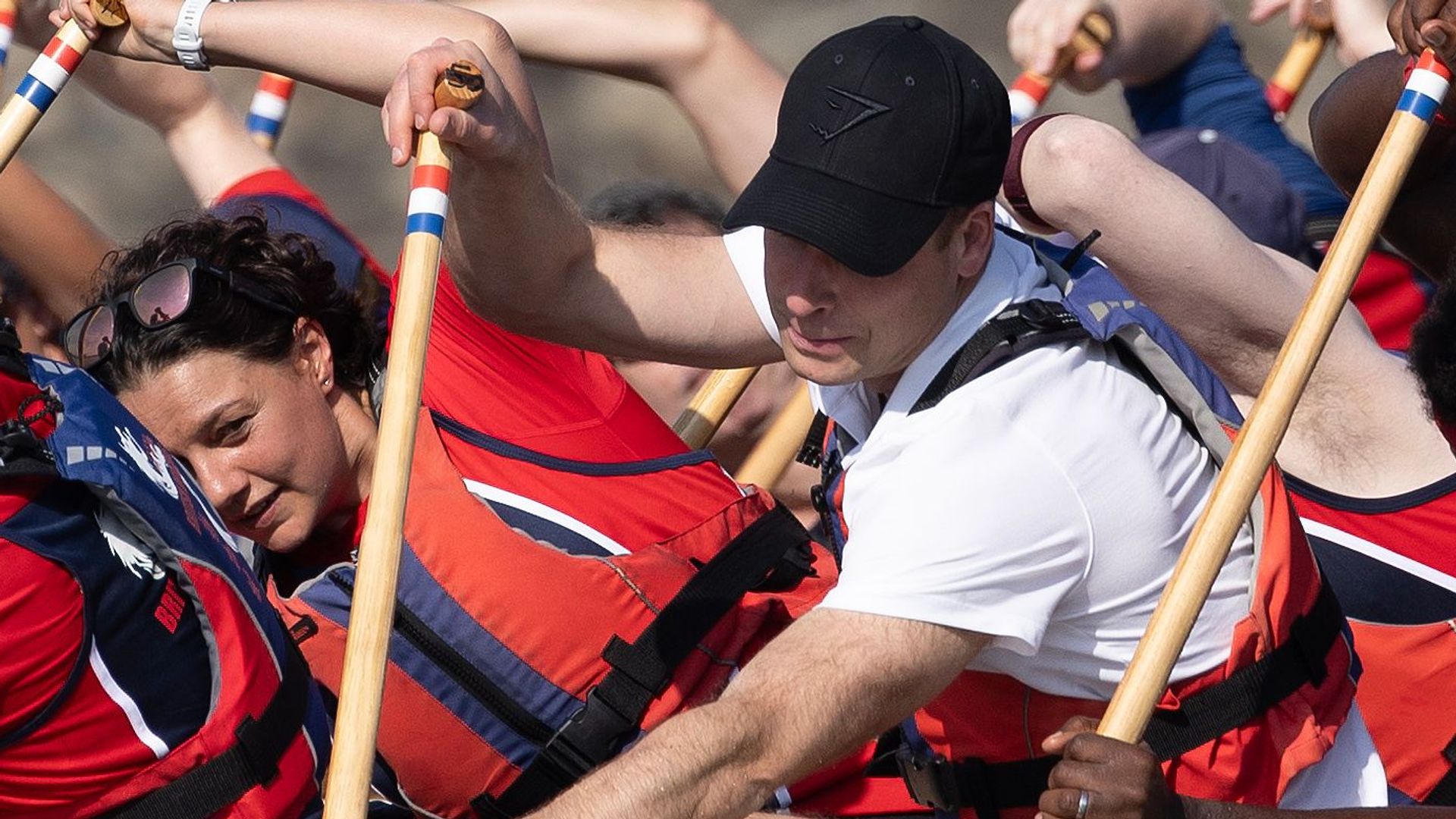 Prince William rowing in Singapore