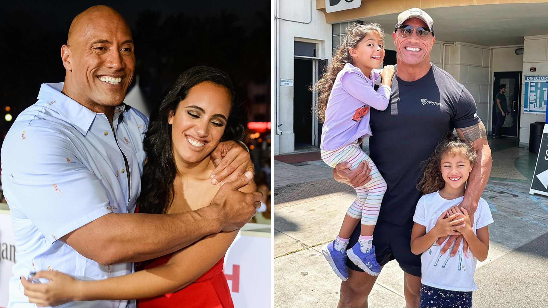 Meet Dwayne 'The Rock' Johnson's three mini-me daughters