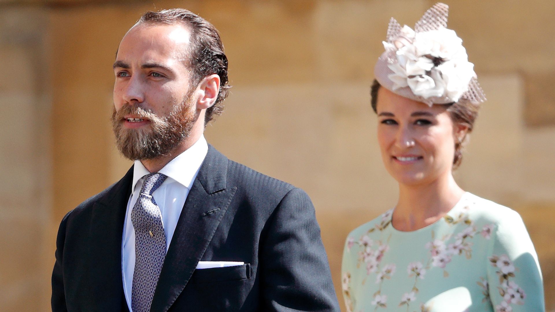 James Middleton and Pippa Middleton attend the wedding of Prince Harry and Meghan Markle