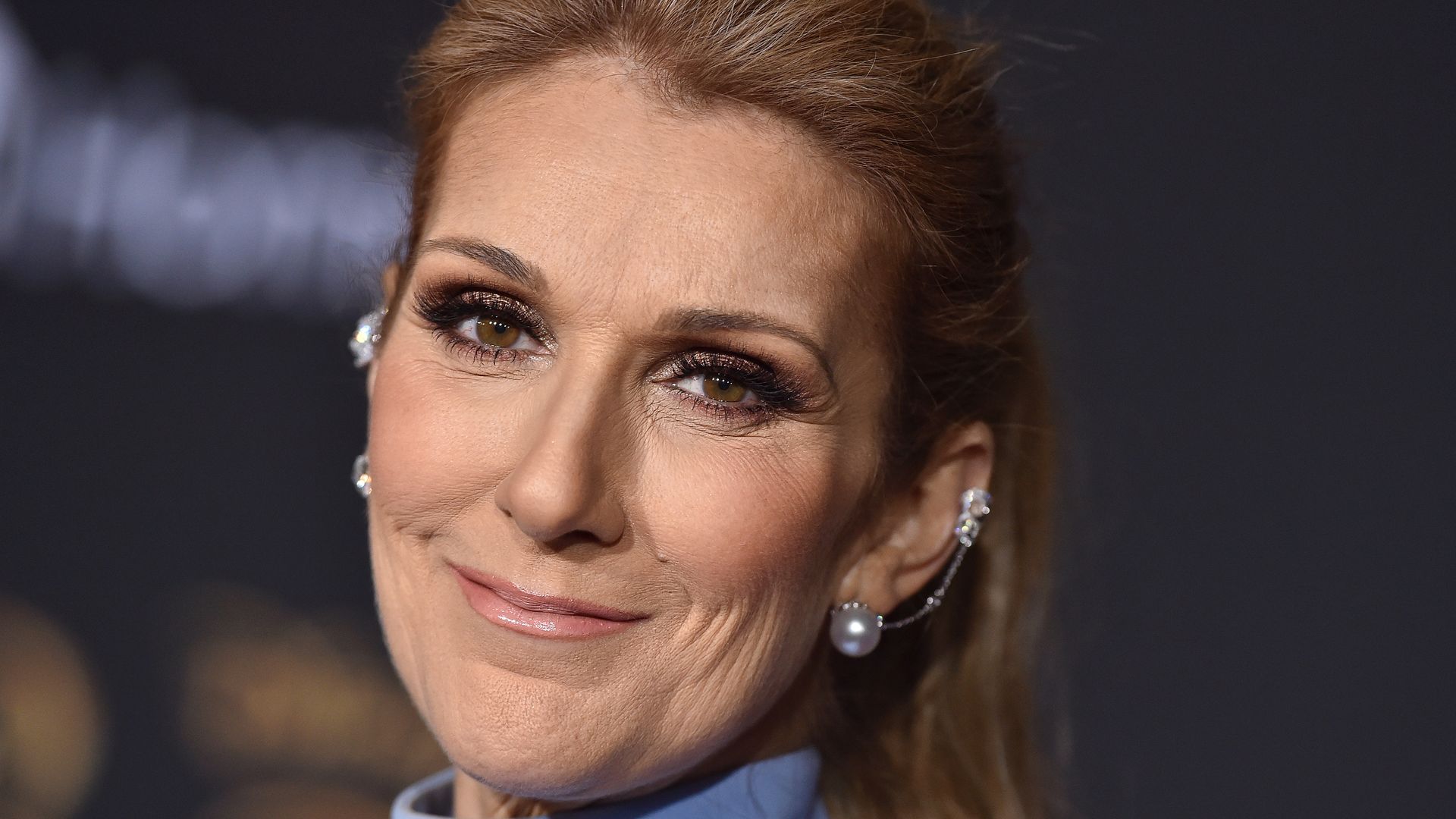 Celine Dion at the "Beauty and the Beast" premiere