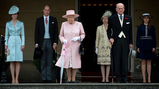 british royals at garden party