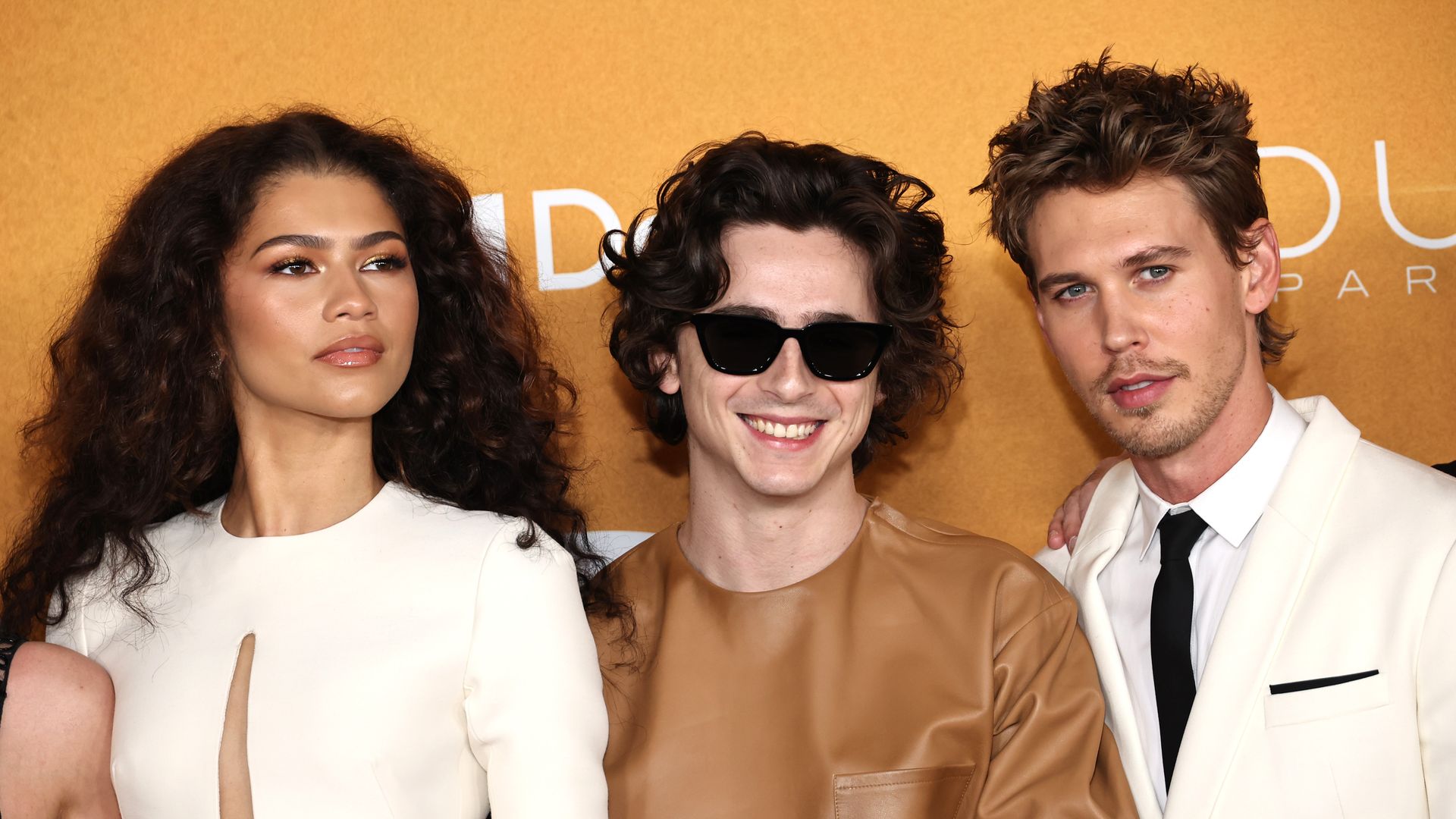 Zendaya, Timothée Chalamet and Austin Butler attend the "Dune: Part Two" premiere at Lincoln Center in NYC
