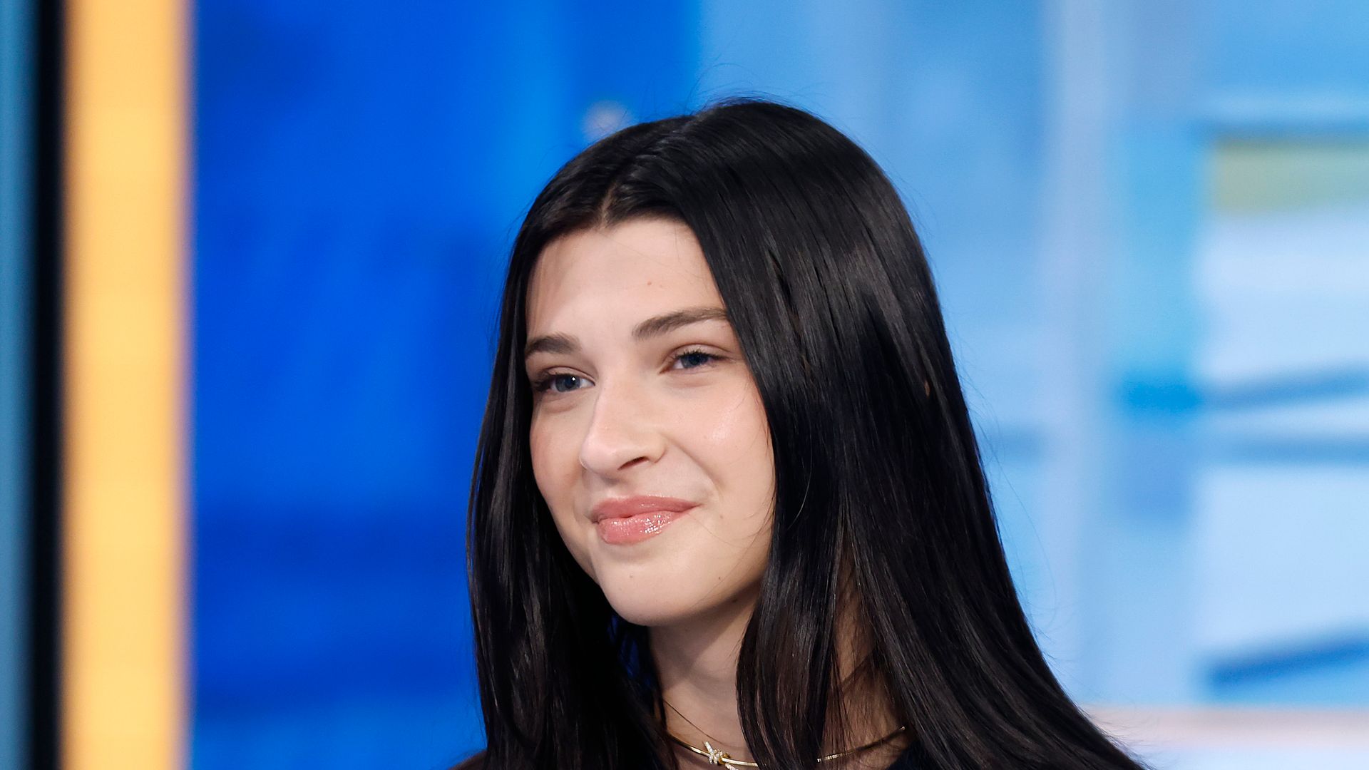 Phoebe Gates visits "The Claman Countdown" at Fox Business Network Studios on May 13, 2025 in New York City. (Photo by John Lamparski/Getty Images)