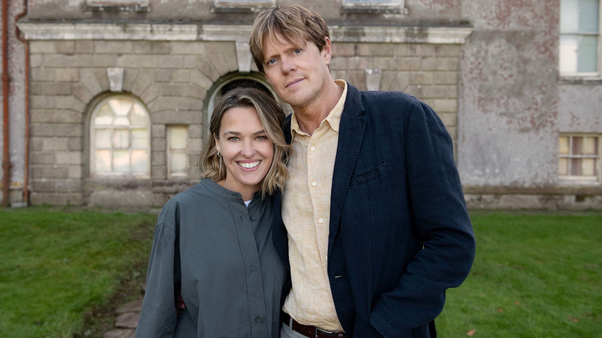 Sally Bretton and Kris Marshall for Beyond Paradise
