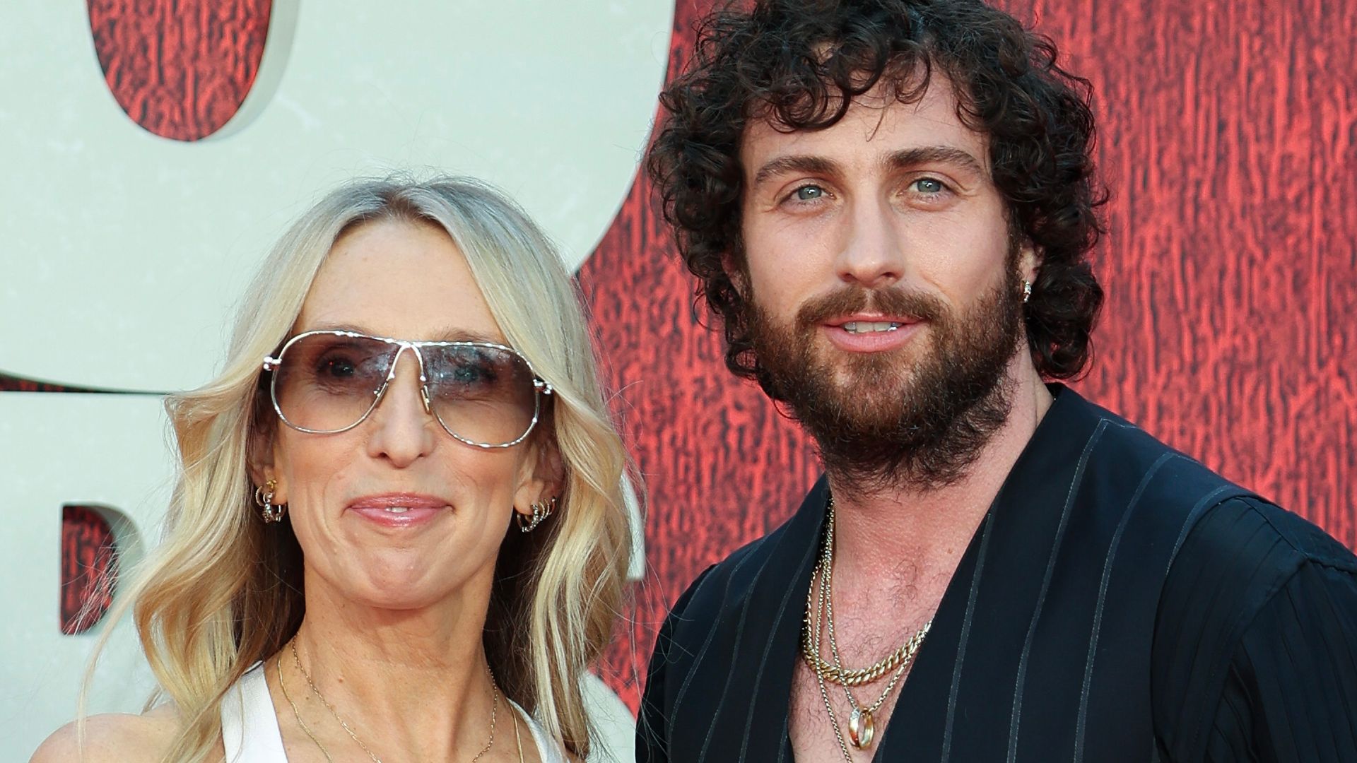 Sam Taylor-Johnson and Aaron Taylor-Johnson attends the "28 Years Later" World Premiere at the Odeon Luxe Leicester Square on June 18, 2025 in London, England.