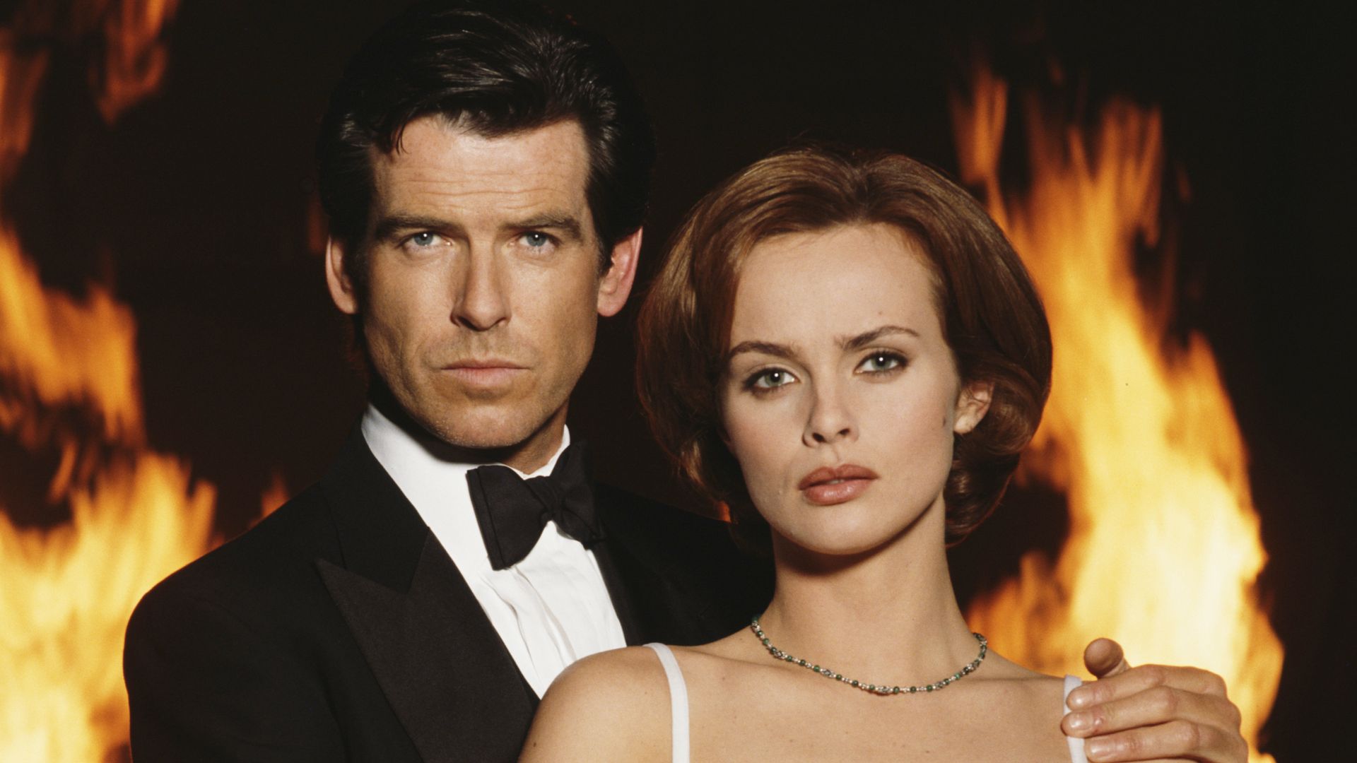 GoldenEye was a 1995 film. Pierce and Izabella promotional flames