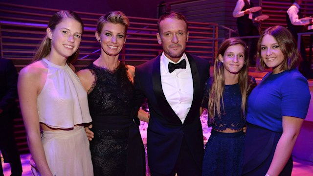 tim mcgraw faith hill and daughters time 100 gala 2015