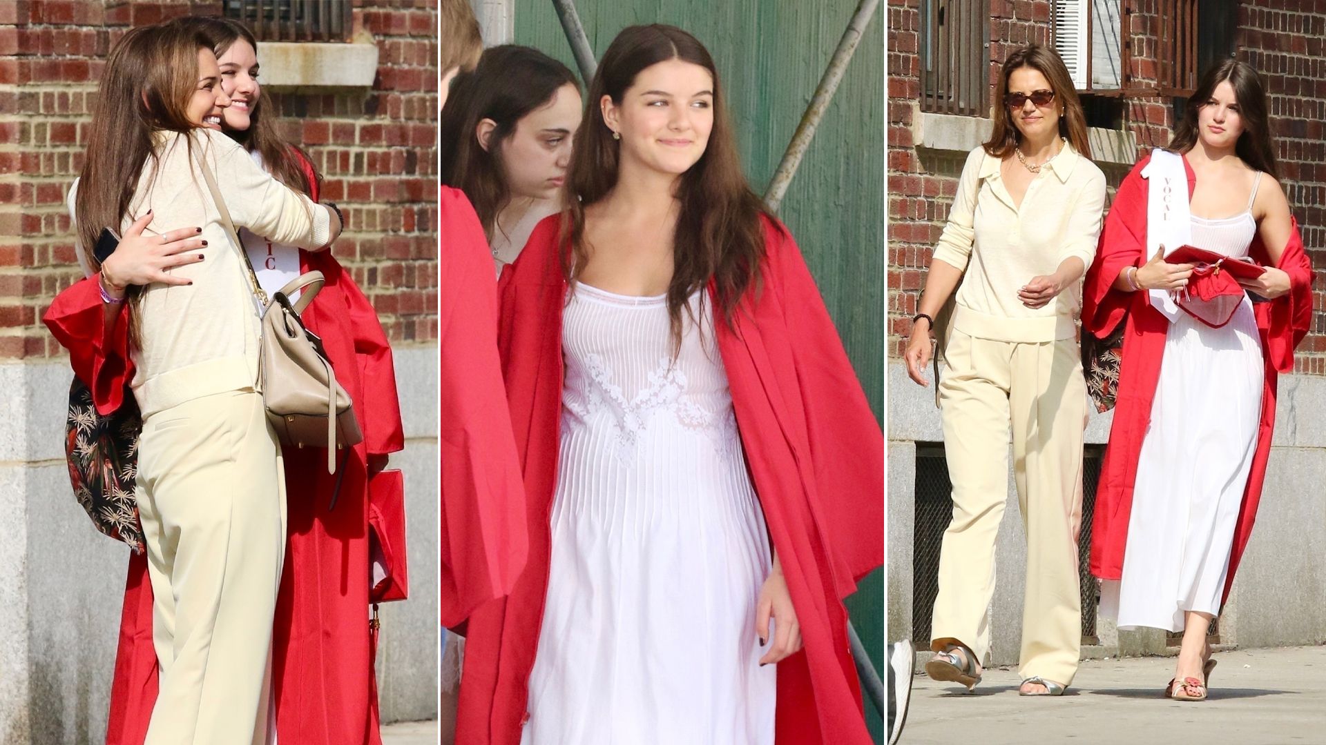 Katie Holmes beams with pride as daughter Suri Cruise drops her estranged father Tom's last name at graduation