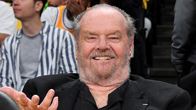 Jack Nicholson attends a playoff basketball game between the Los Angeles Lakers and the Golden State Warriors at Crypto.com Arena on May 08, 2023 in Los Angeles, California.