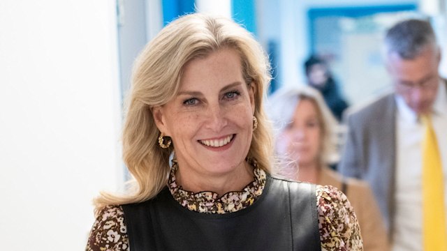 Sophie, Duchess of Edinburgh, Global Ambassador for the International Agency for the Prevention of Blindness, visits the Fight for Sight Laboratory at University College on November 18, 2024 in London, England.