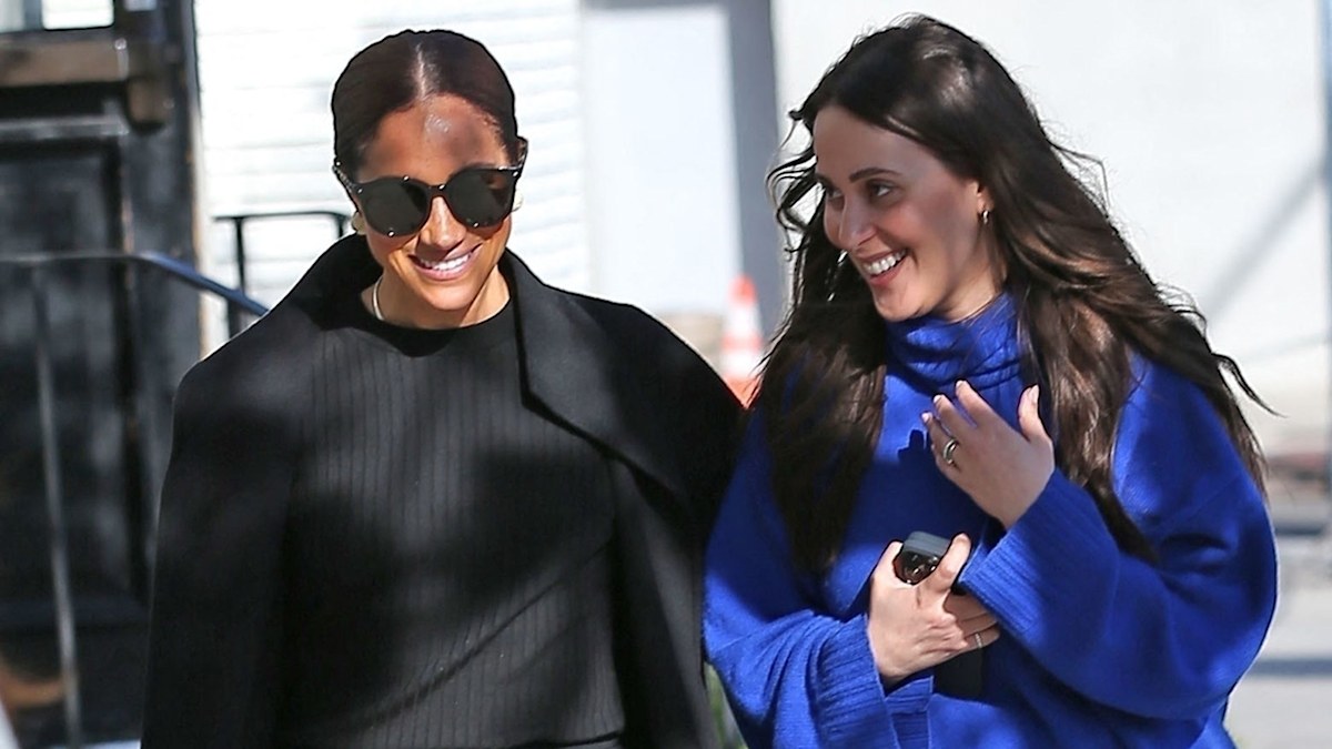 Meghan Markle is all smiles after lunch with friend following Princess