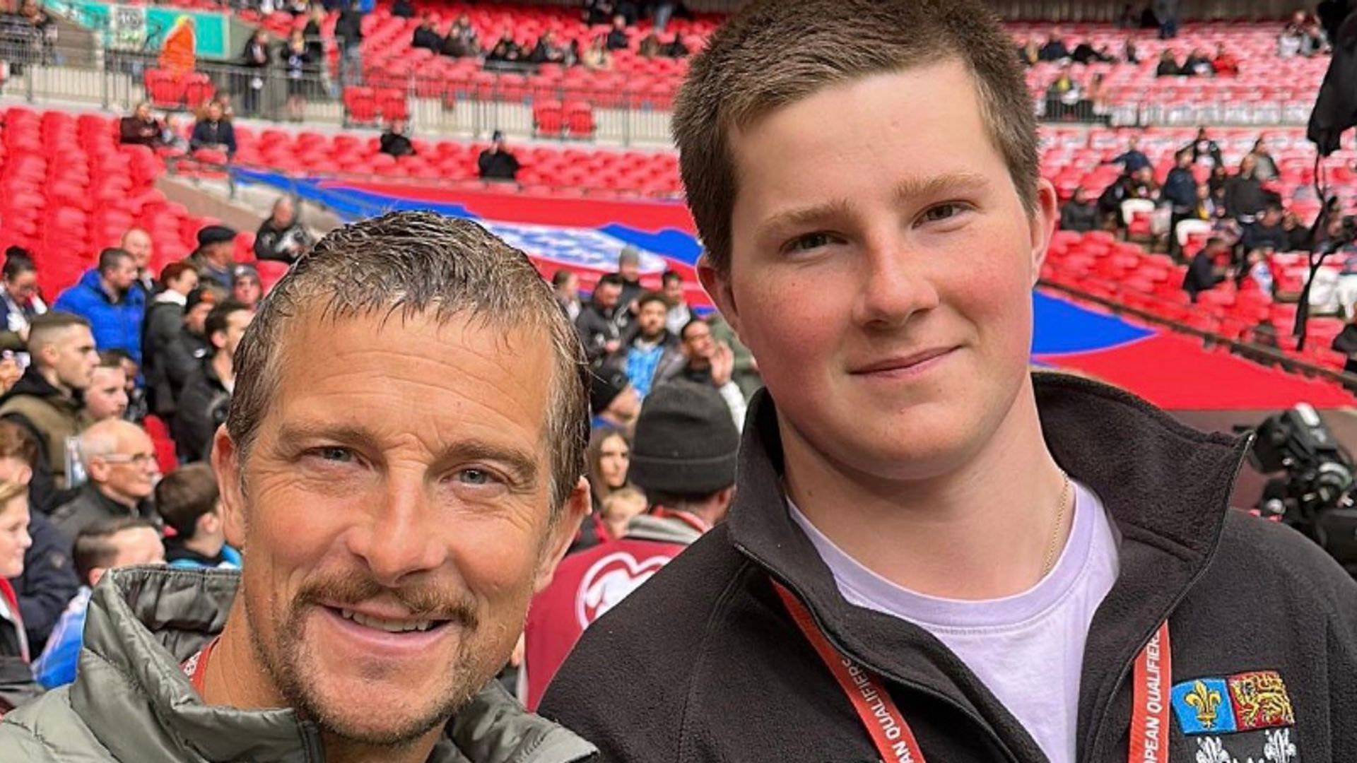 Bear Grylls' rarely-seen son towers over him in new photo on milestone day