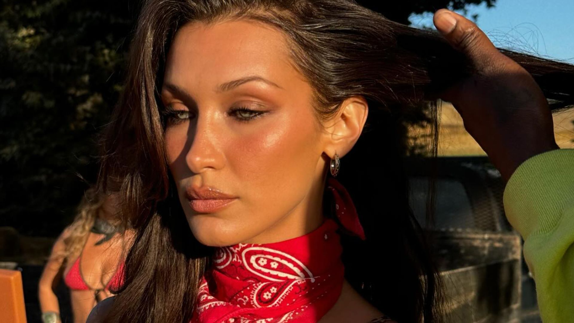 Supermodel & Yellowstone star Bella Hadid ditched her designer tote for this affordable woven bag