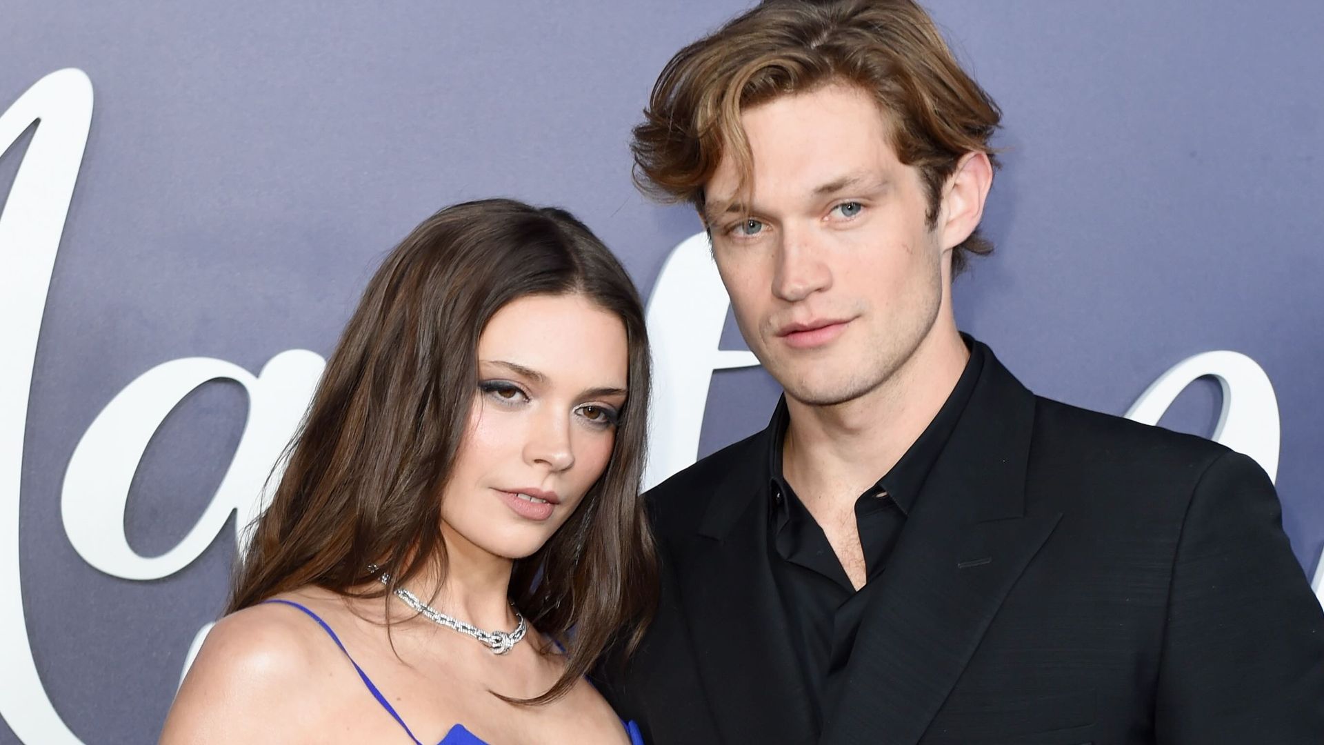 Harriet Herbig-Matten and Damian Hardung attend the Maxton Hall Season 2 Premiere at Tempodrom on October 17, 2025 in Berlin, Germany. (Photo by Tristar Media/Getty Images)