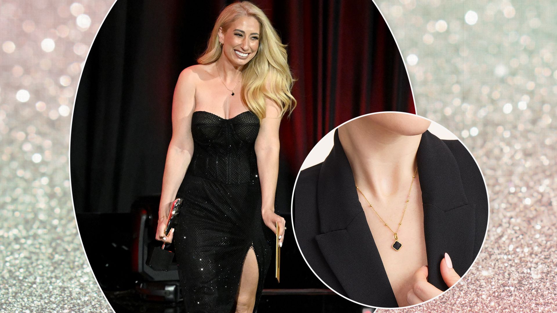 Fans say Stacey Solomon’s gorgeous red carpet necklace has Van Cleef & Arpels vibes - and I’ve found it on sale