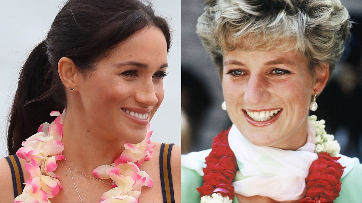 Meghan Markle's shoulder-baring dress is a Princess Diana duplicate - with subtle tweak