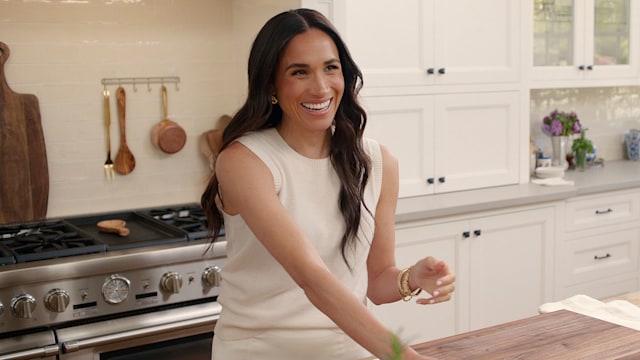 Meghan, Duchess of Sussex in episode 105 of With Love, Meghan. Cr. Courtesy of Netflix © 2024