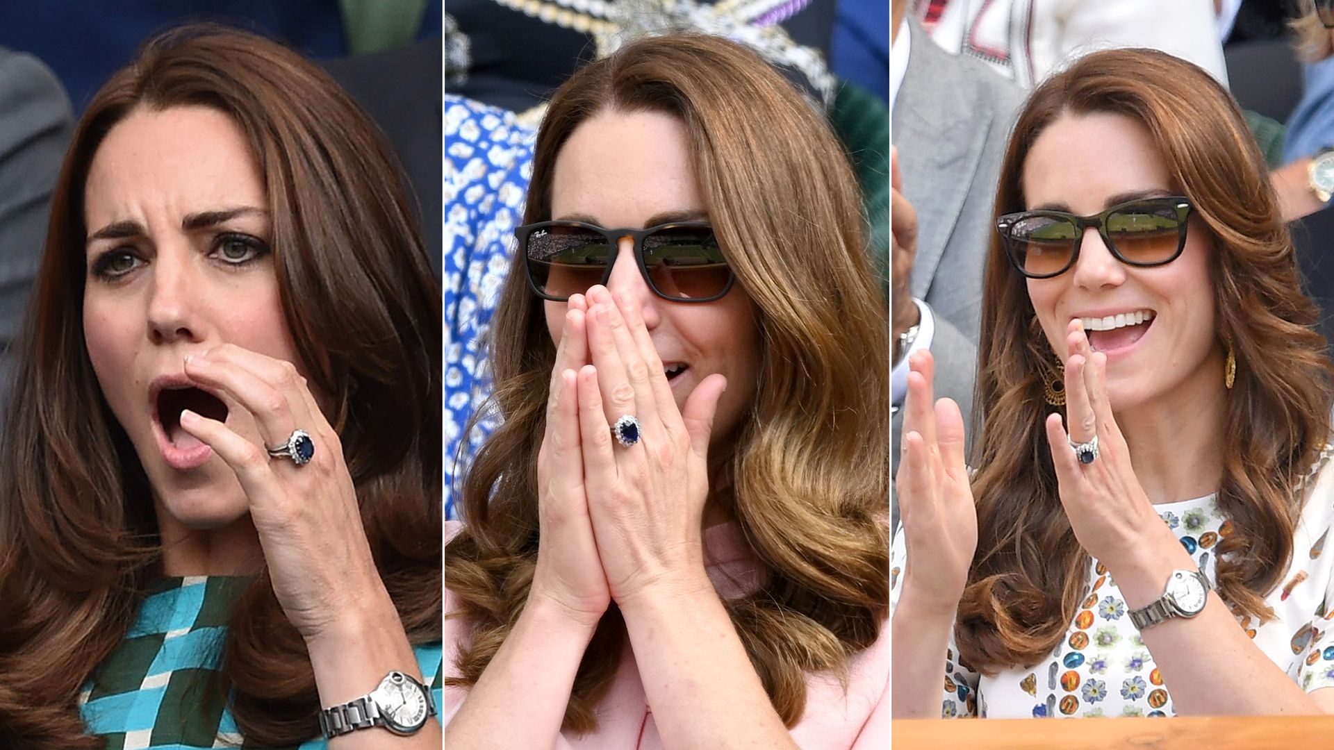 Kate Middleton's reactions at Wimbledon