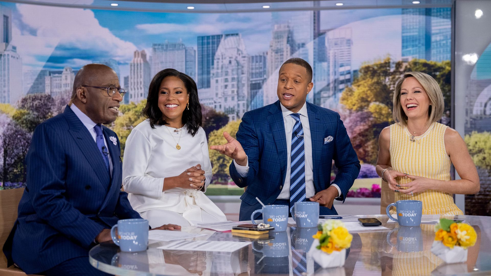 Al Roker, Sheinelle Jones, Craig Melvin and Dylan Dreyer on Monday, April 2, 2023 during Today Show 3rd Hour