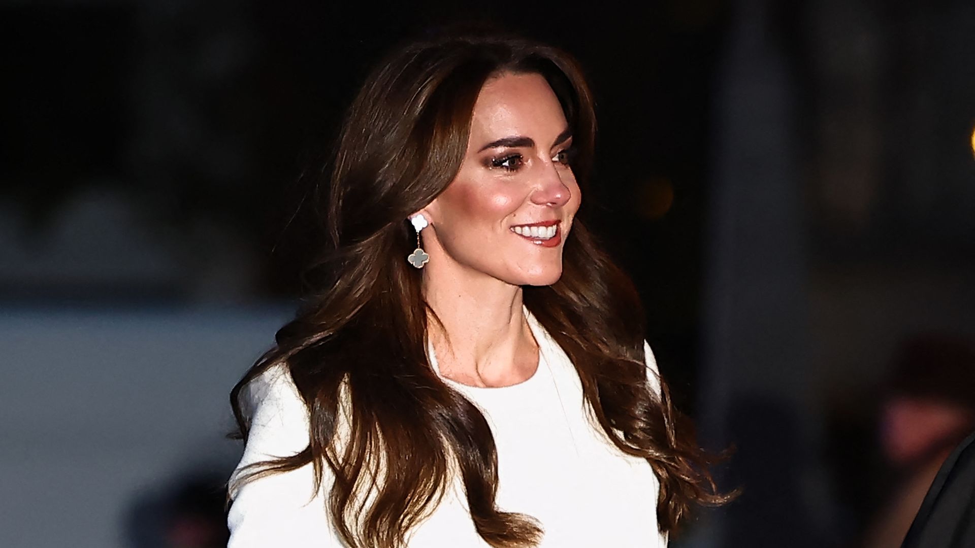 Close-up of Kate Middleton at Carol Concert