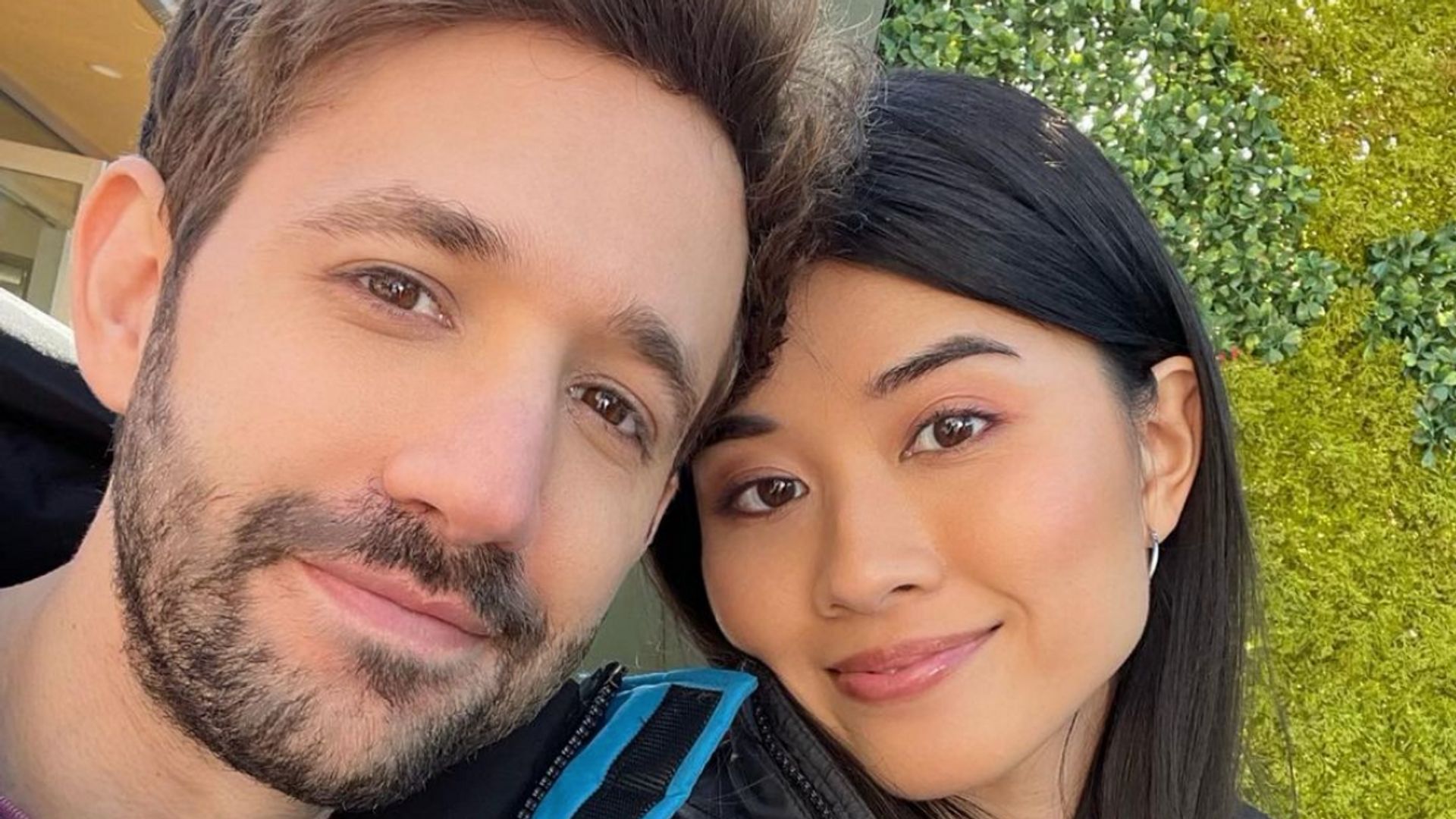 Photo shared by David Lautman on Instagram posing with his now fiancée Megan Li Wang