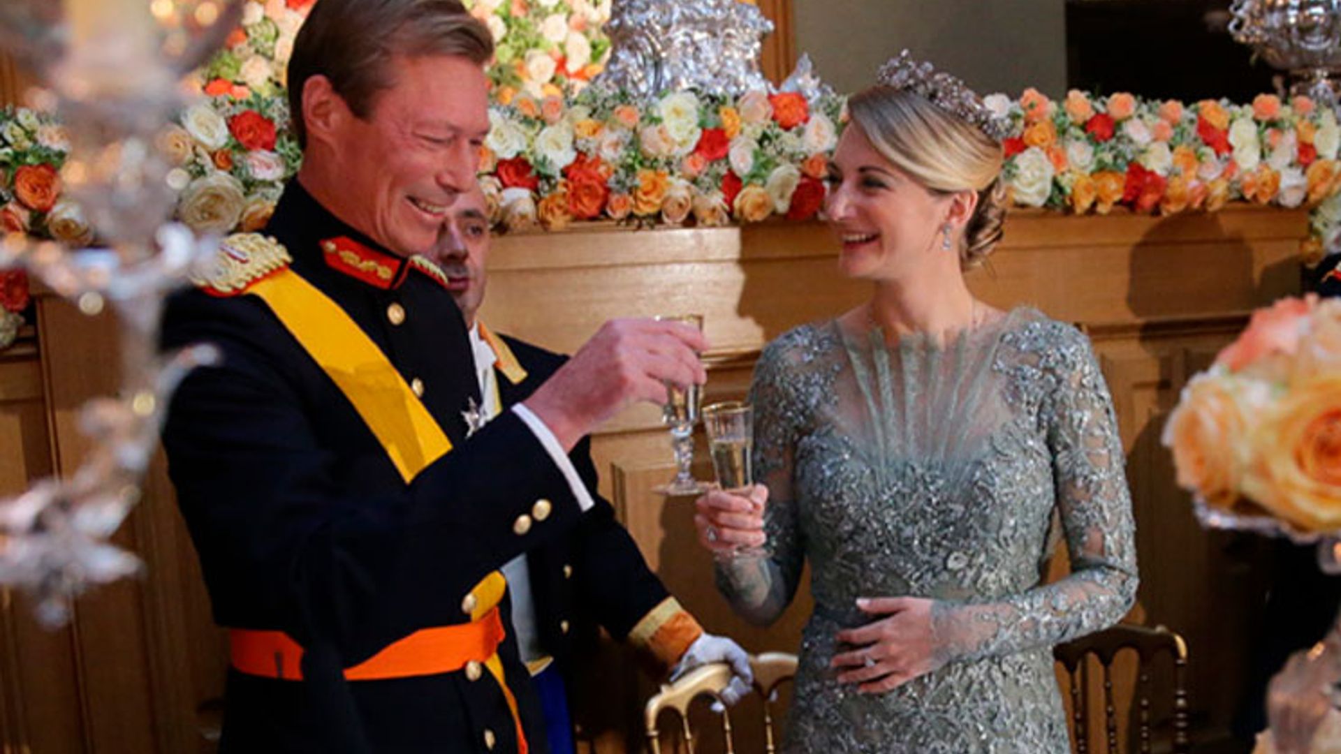 Royals join Duke Henri as he toasts his new 'daughter' Stephanie