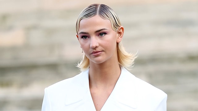 PARIS, FRANCE - MARCH 03: Mia Regan attends the Victoria Beckham Womenswear Fall Winter 2023-2024 show as part of Paris Fashion Week on March 03, 2023 in Paris, France. (Photo by Vittorio Zunino Celotto/Getty Images)