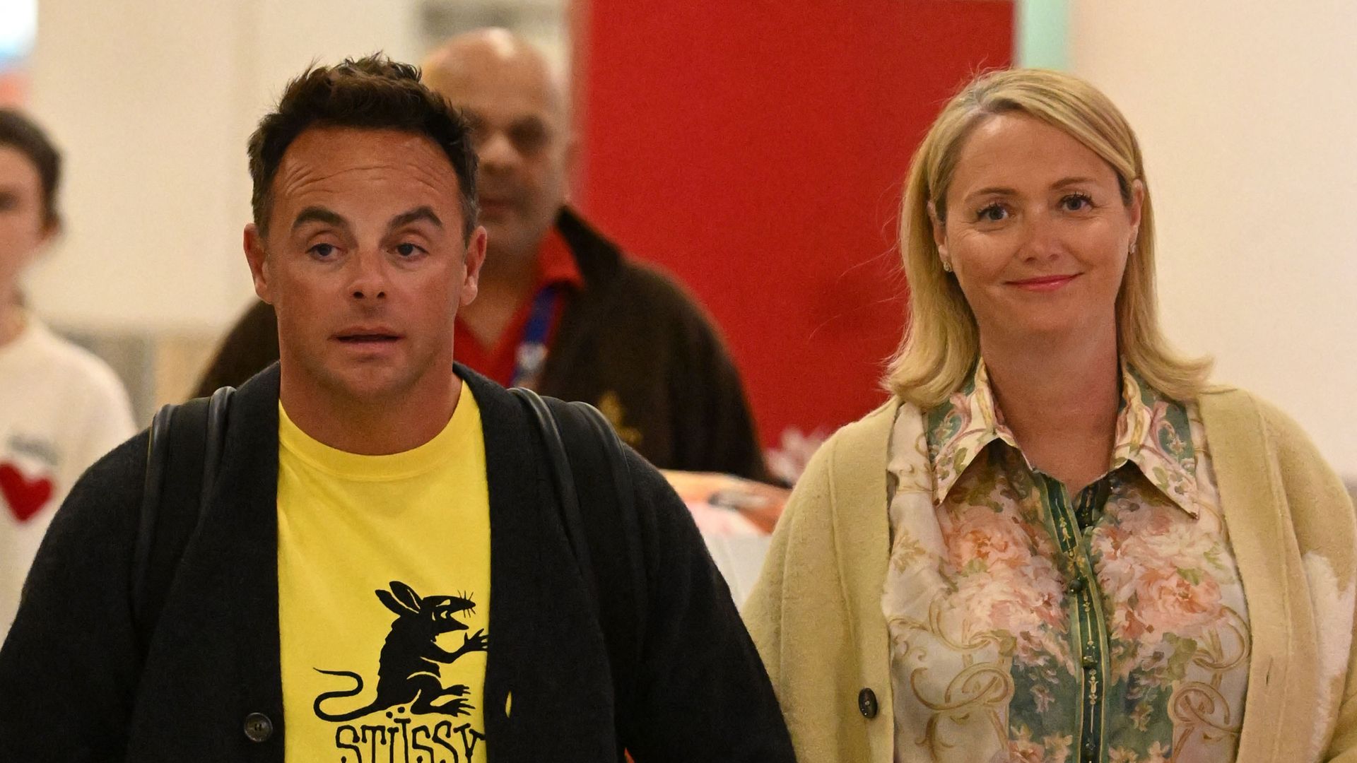 Ant McPartlin and wife Anne-Marie hold hands as they return from lavish Dubai trip