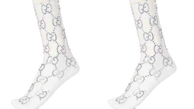 embellished gucci socks jlo rihanna