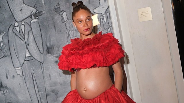 Adwoa Aboah showcased her baby bump atthe 2024 Met Gala 'Sleeping Beauties: Reawakening Fashion'