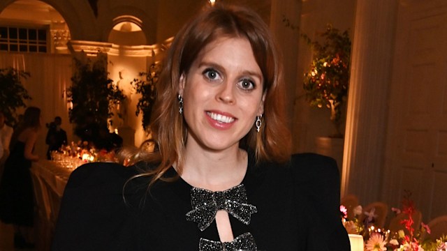 Princess Beatrice of York attends the Estee Lauder Re-Nutriv Dinner with Harrods, hosted by Aerin Lauder, Carolyn Murphy and Bianca Brandolini at The Orangery on October 22, 2024 in London, England