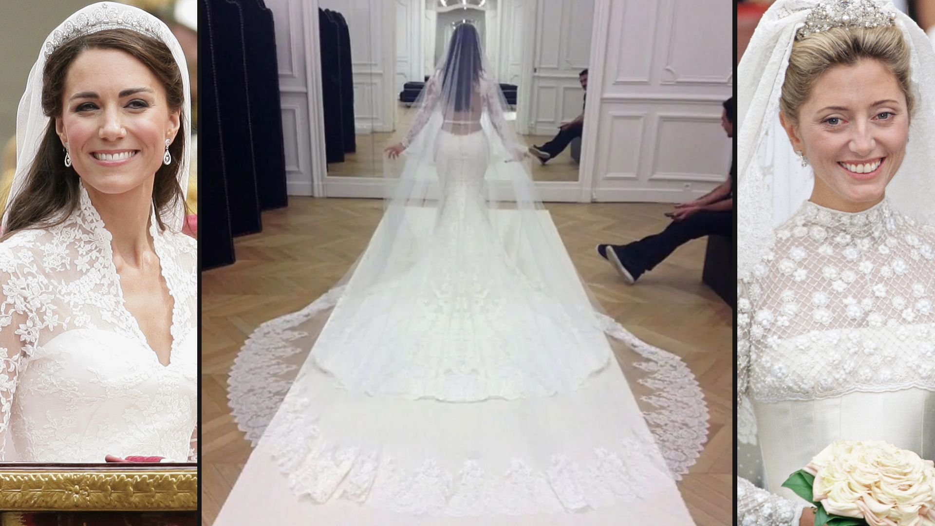 Expensive celeb wedding dresses including Princess Kate, Kim Kardashian and Princess Marie-Chantal