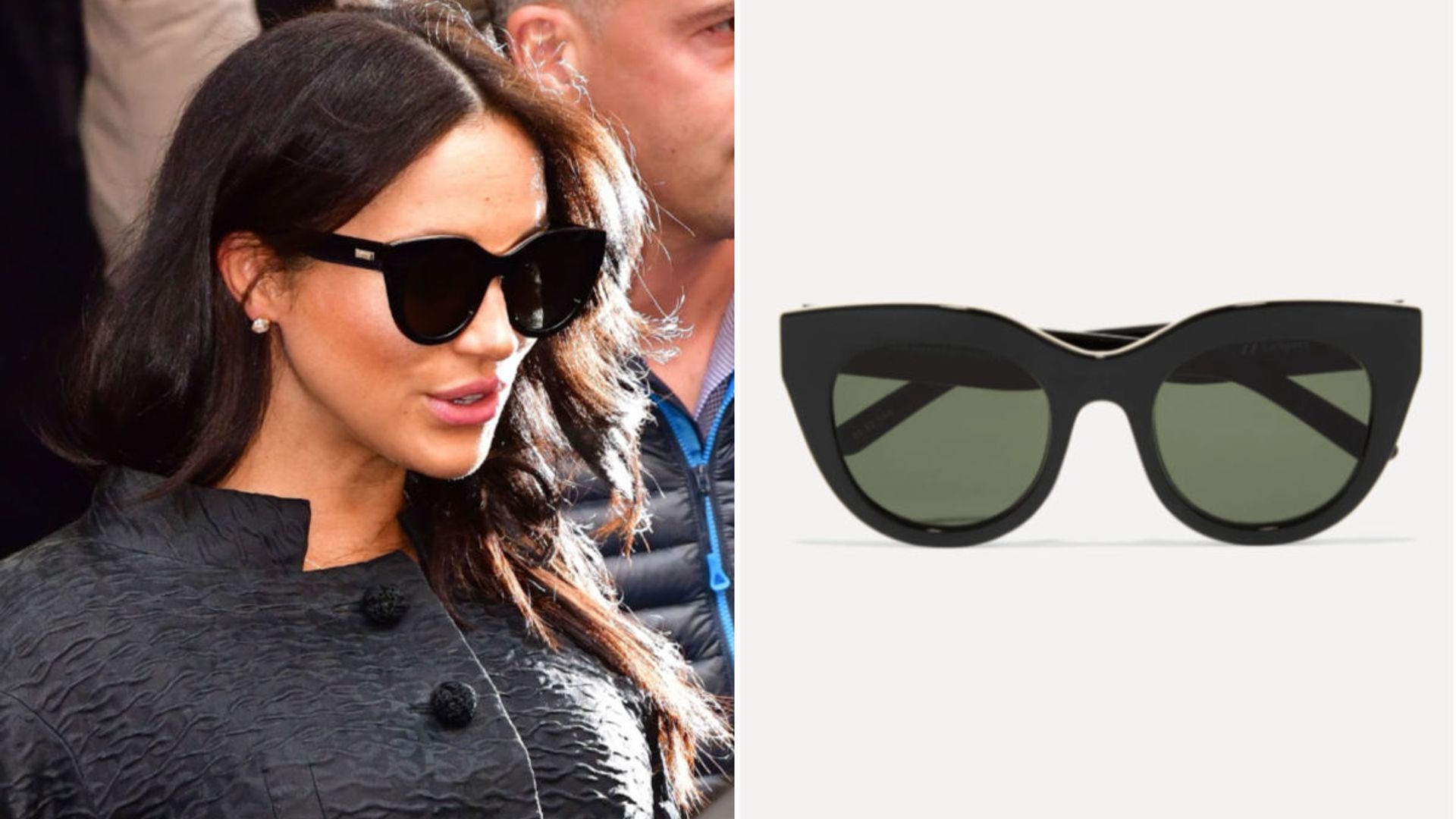 meghan markle cat eye sunglasses