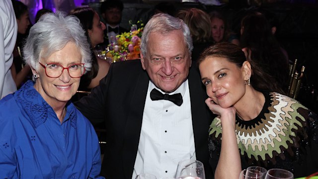 Kathleen Holmes, Martin Holmes and Katie Holmes attend the American Ballet Theatre Spring Gala at Cipriani 42nd Street on May 14, 2024 in New York City.