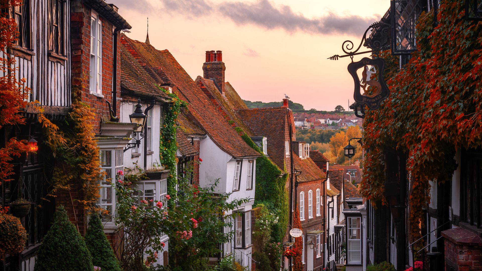 Cobbled Street, Mermaid Street, Rye, East Sussex, England