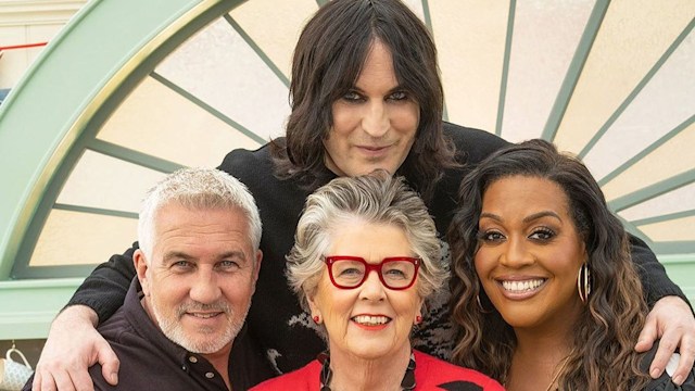 Bake Off judges and presenters together