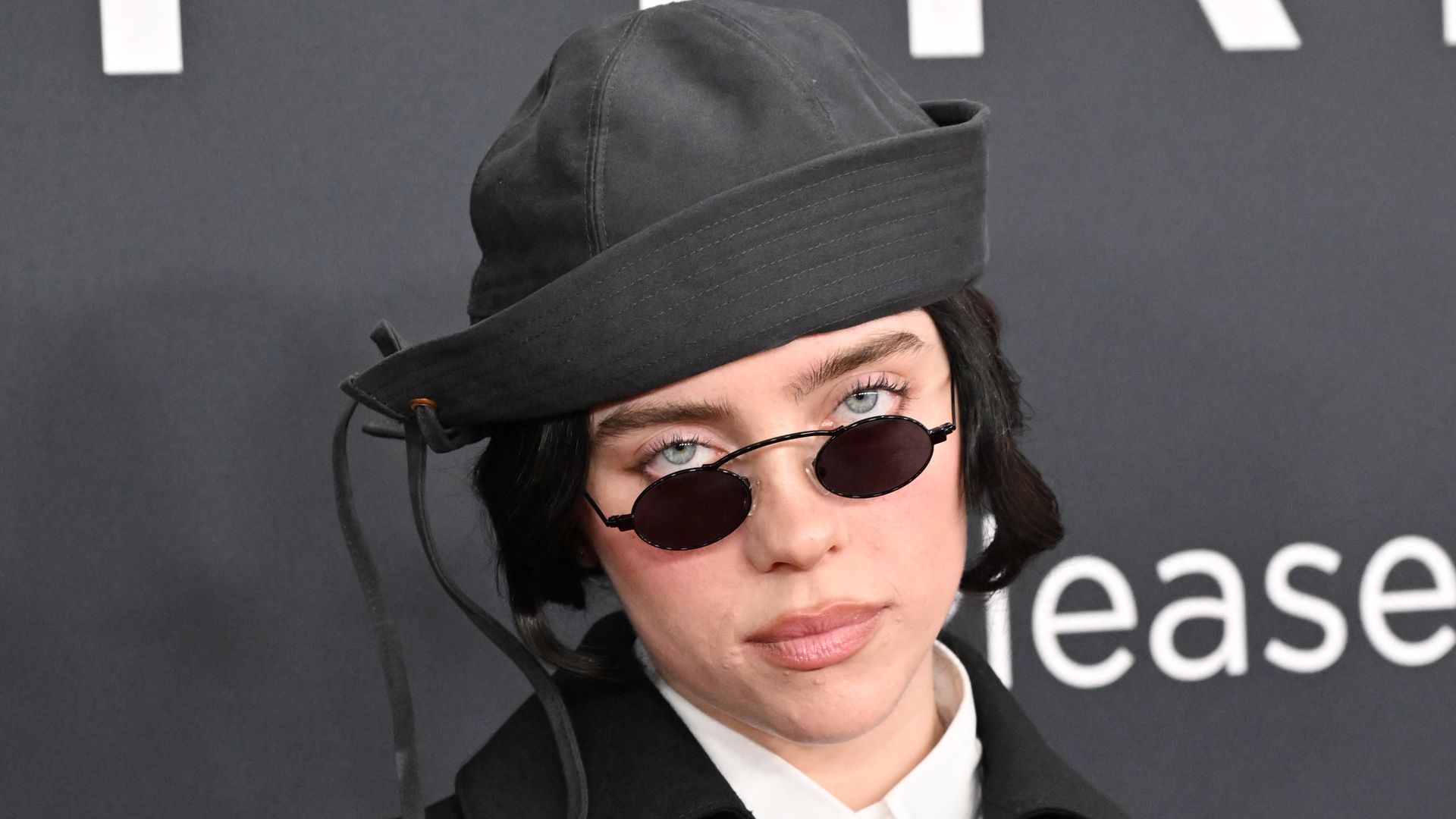 US singer Billie Eilish arrives for the 67th Annual Grammy Awards at the Crypto.com Arena in Los Angeles on February 2, 2025.