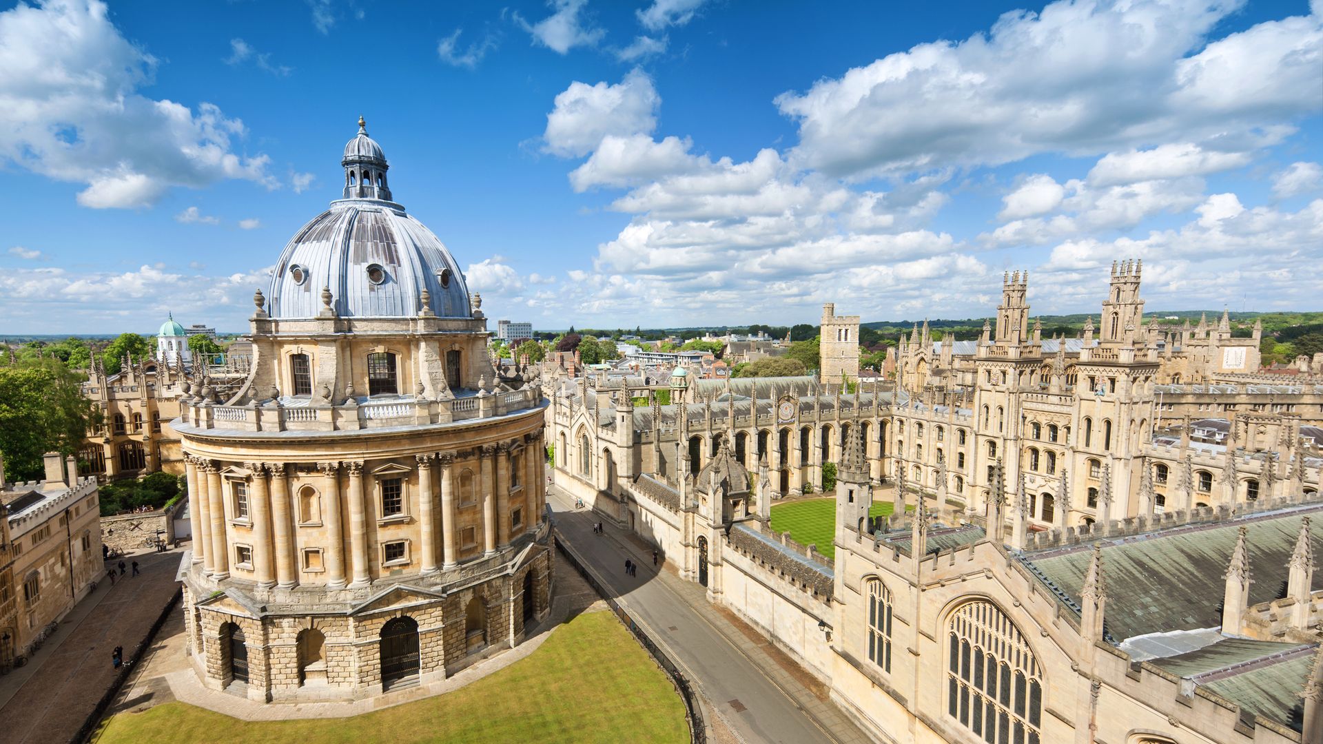 "The Radcliffe Camera and All Souls College in Oxford, UK"