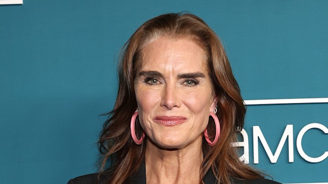 Brooke Shields attends the AMC Networks 2025 upfront at Spring Studios on April 09, 2025 in New York City