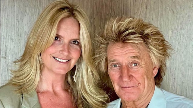 Penny Lancaster and Rod Stewart