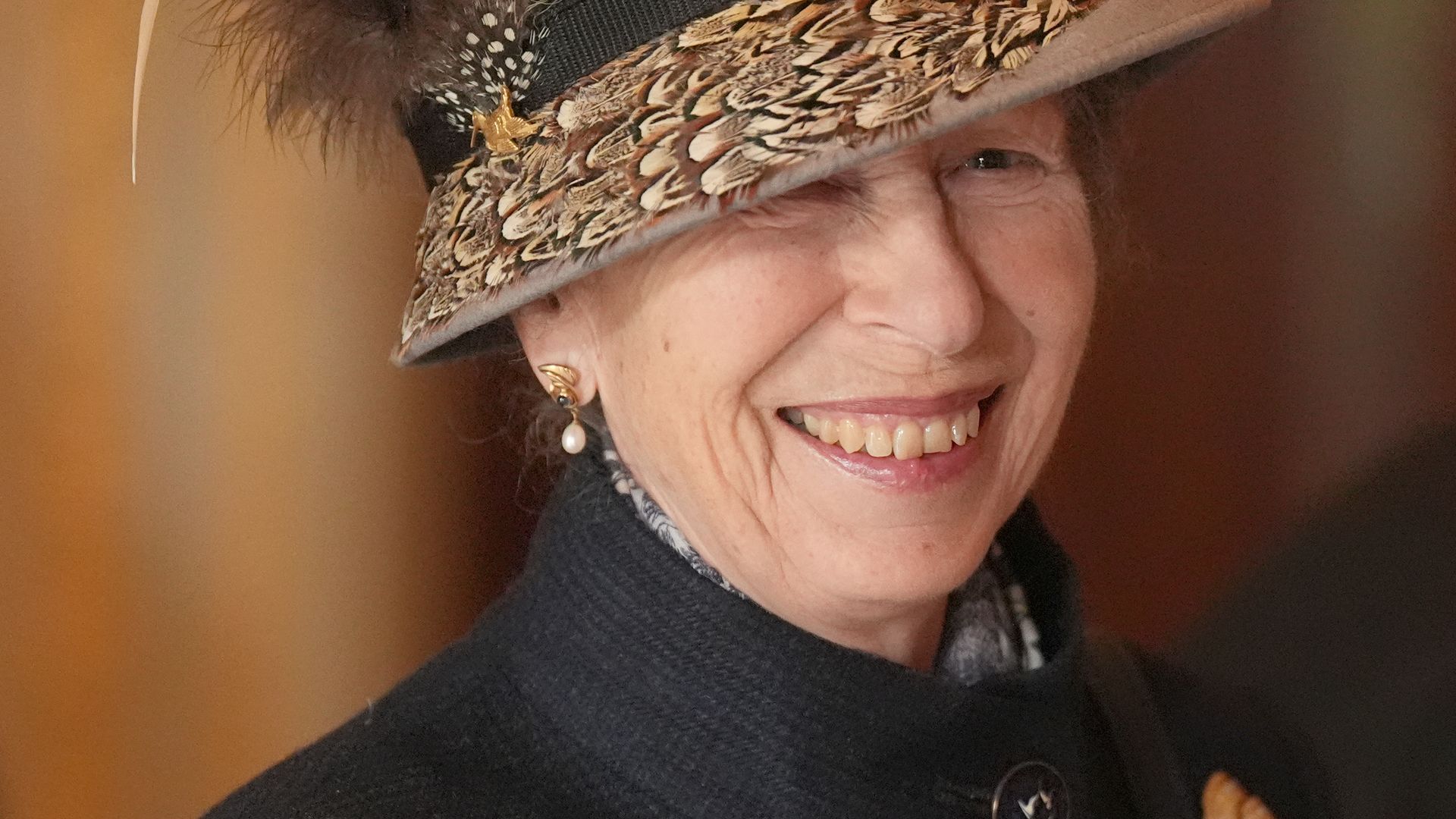 The Princess Royal before presenting 106-year-old veteran Norman Irwin with his British Empire Medal (BEM) before attending the annual garden party at Hillsborough Castle during her visit to Northern Ireland. Picture date: Wednesday September 10, 2025. (Photo by Niall Carson/PA Images via Getty Images)