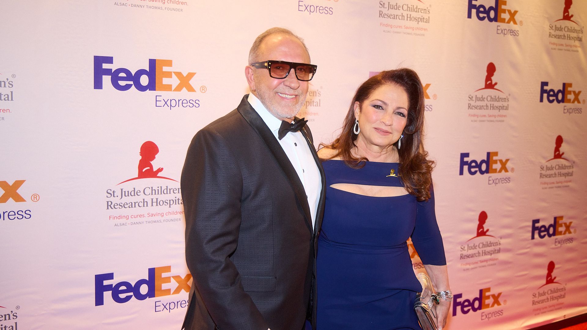 Emilio and Gloria Estefan at St. Jude's Angels and Stars Gala held in Miami May 21.