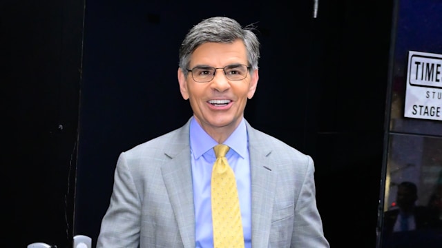 George Stephanopoulos leaving the GMA studios 