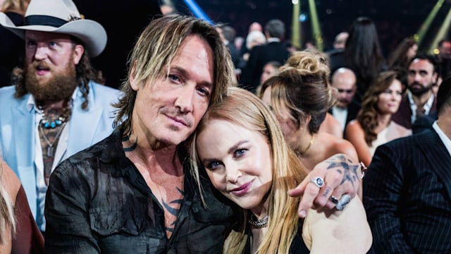 Keith Urban and Nicole Kidman attend the 57th Annual Country Music Association Awards at Bridgestone Arena on November 08, 2023