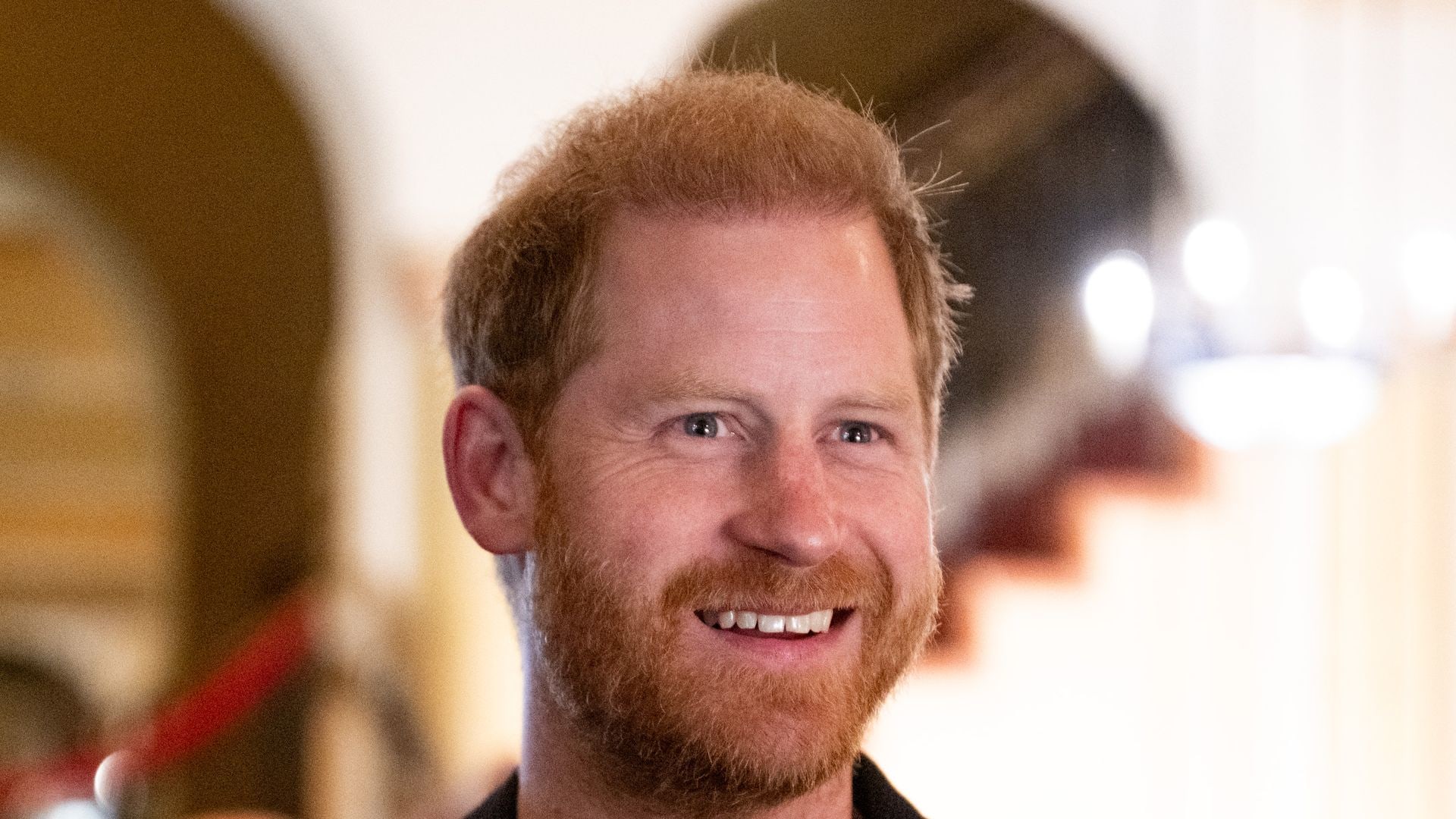 prince harry beaming 