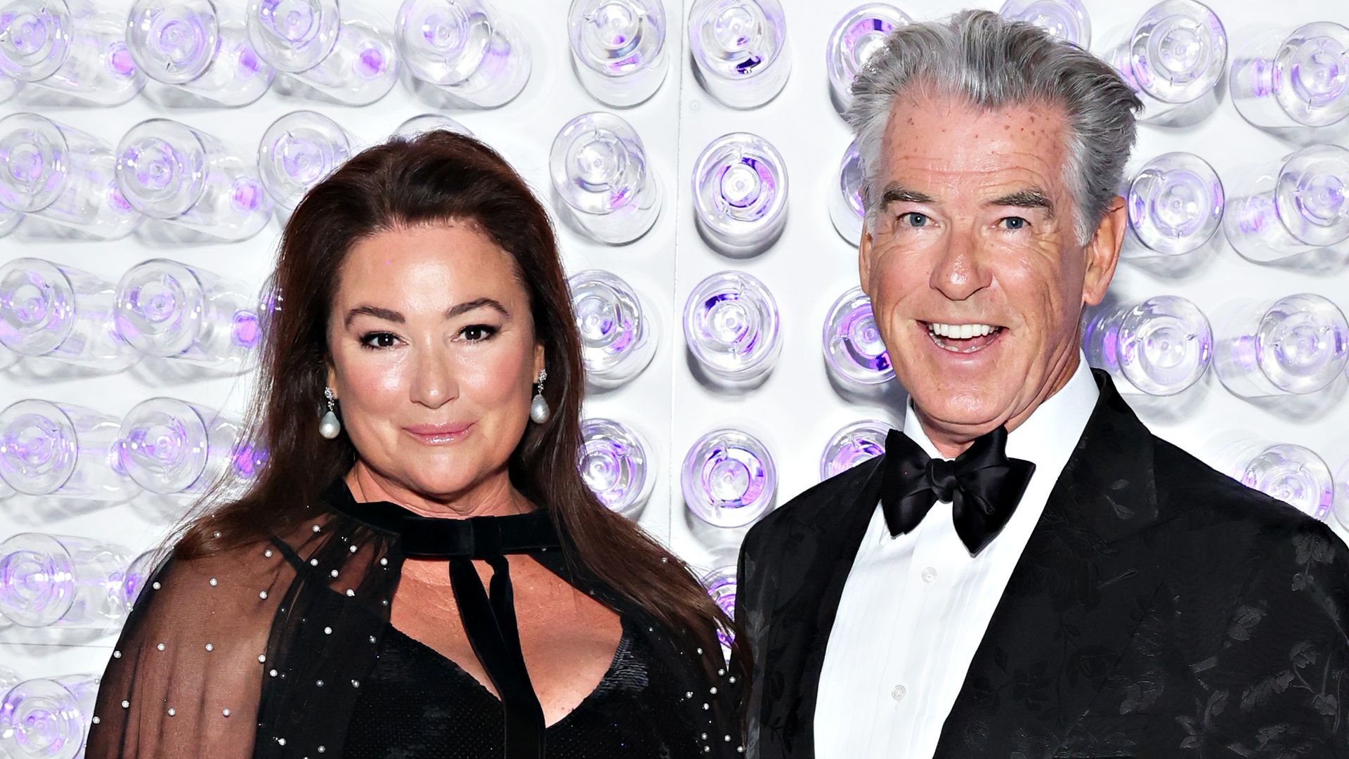 Pierce Brosnan's wife Keely Shaye stuns in a black gown as she celebrates 30th anniversary with loved-up throwbacks