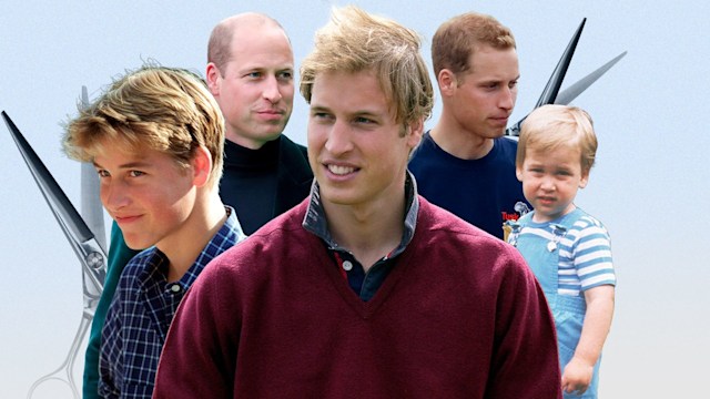 Prince William's different hair looks through the years