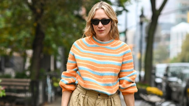 Chloe Sevigny  in a striped jumper